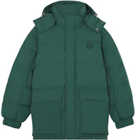 Maison Kitsune FW23 Bold Fox Patch Loose Fit Green Zip Hoodie Jacket LM02204WQ4016-P399 Maison Kitsune FW23 Bold Fox Patch Loose Fit Green Zip Hoodie Jacket LM02204WQ4016-P399