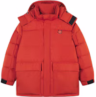Order 메종 키츠네 FW23 볼드 폭스 패치 루즈핏 집업 후드 재킷 남성 클레이 컬러 LM02204WQ4016-P898