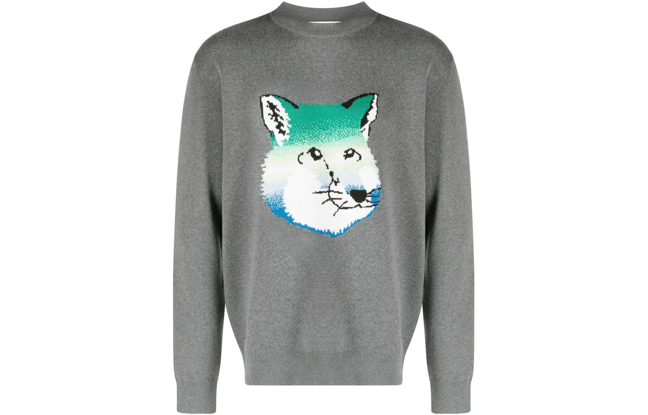 Maison Kitsune FW23 Collegiate Logo Hoodie Pullover Navy Unisex LM00711KM0307-P476