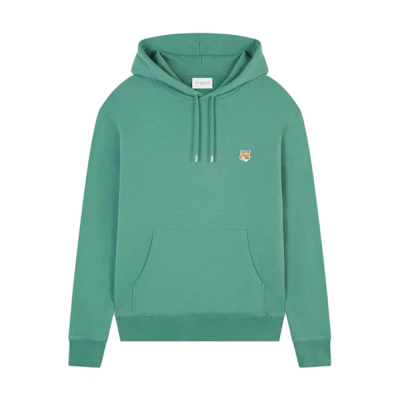 Maison Kitsune FW23 Fox Patch Hoodie Men’s Casual Blue-Grey Sweater LM00702KM0001-P315