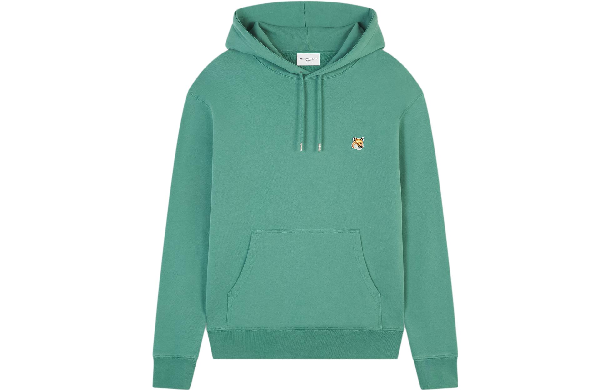 Order Maison Kitsune FW23 Fox Patch Hoodie Men’s Casual Blue-Grey Sweater LM00702KM0001-P315