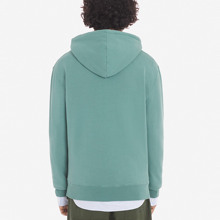 Details for Maison Kitsune FW23 Fox Patch Hoodie Men’s Casual Blue-Grey Sweater LM00702KM0001-P315