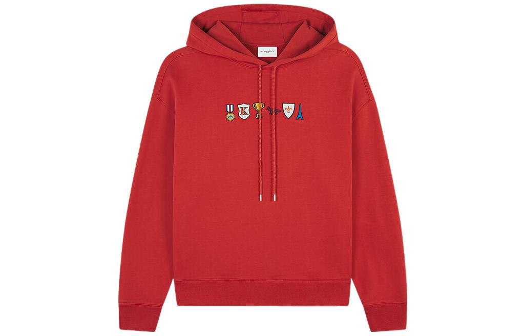 Maison Kitsune FW23 Solid Color Fox Drawstring Hoodie Unisex LM00704KM0307-P476