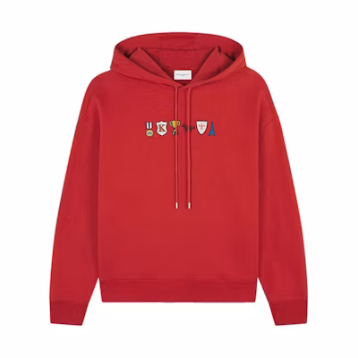 Maison Kitsune FW23 Solid Color Fox Drawstring Hoodie Unisex LM00704KM0307-P476