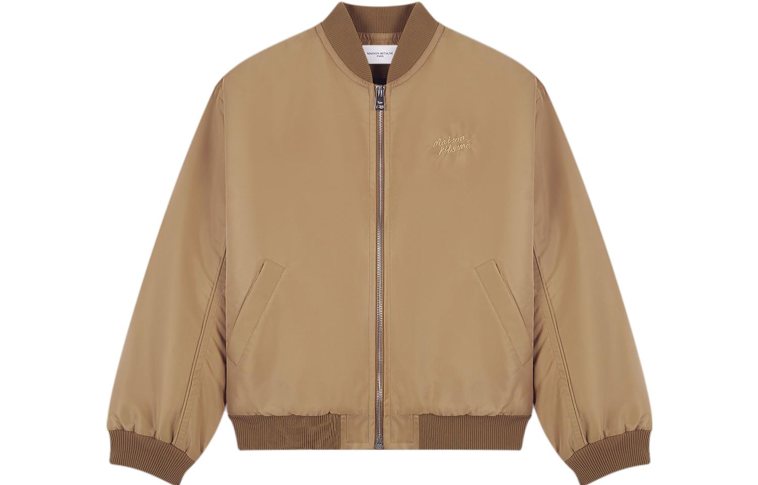 Maison Kitsune FW23 Unisex Black Minimalist Single-Breasted Jacket IM00474WW0065-P197