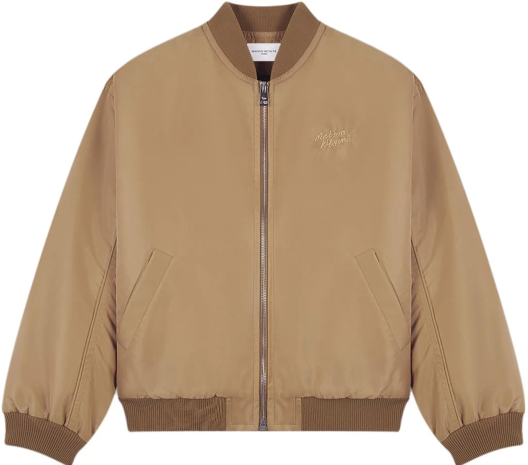 maison-kitsune-fw-23-solid-color-zip-up-bomber-jacket-men-s-taupe-gray-lm-02101-wq-0061-p231