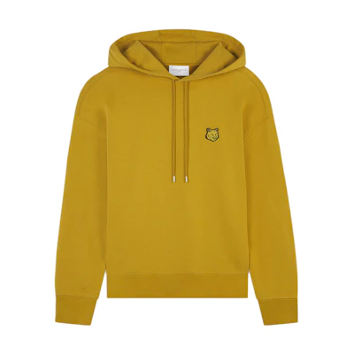 Maison Kitsune FW23 Yellow Fox Patch Pullover Hoodie LM00705KM0001-P760