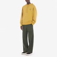 Shop 메종 키츠네 FW23 옐로우 폭스 패치 풀오버 후디 LM00705KM0001-P760