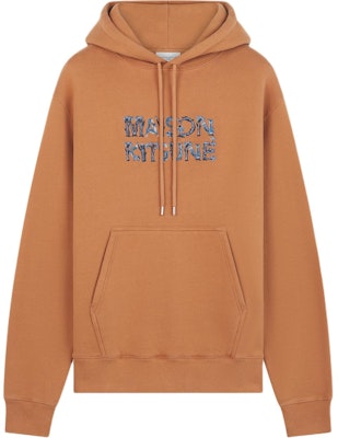 Maison Kitsune FW24 Hoodie Sulaman Huruf - Merah Redwood NM00704KM0307-P270 Order Maison Kitsune FW24 Hoodie Sulaman Huruf - Merah Redwood NM00704KM0307-P270