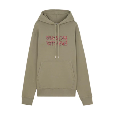 Maison Kitsune FW24 Fox Embroidery Oversized Jacket Men’s Indigo Blue NM02111WW0081-P470