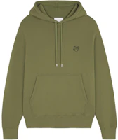 Maison Kitsune FW24 Fox Patch Hoodie Military Green MM00713KM0307-P384 Maison Kitsune FW24 Fox Patch Hoodie Military Green MM00713KM0307-P384