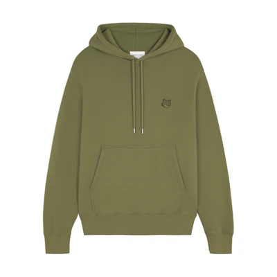 Maison Kitsune FW24 Fox Patch Loose Fit Raglan Sweatshirt Men’s Light Blue MM00304KM0001-P427