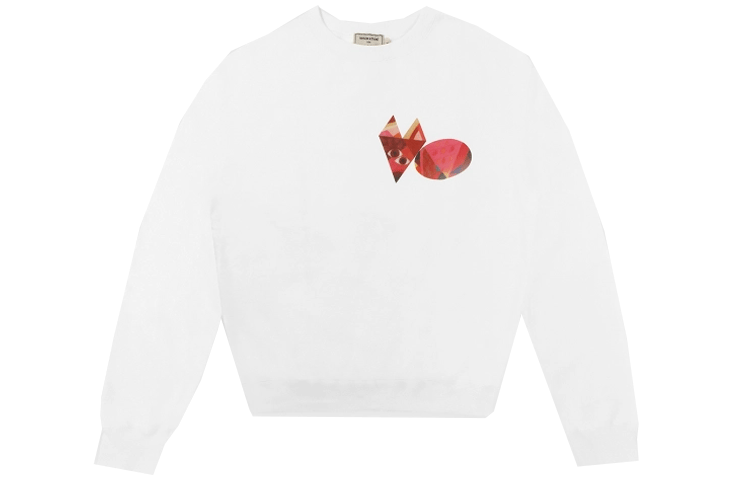 Maison Kitsune Gradient Fox Embroidered Crewneck Sweatshirt HM00310KM0020-P450