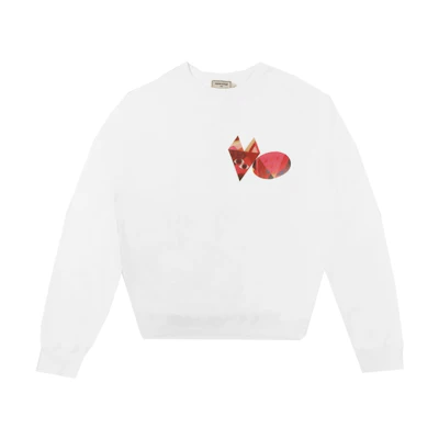 Maison Kitsune Gradient Fox Embroidered Crewneck Sweatshirt HM00310KM0020-P450