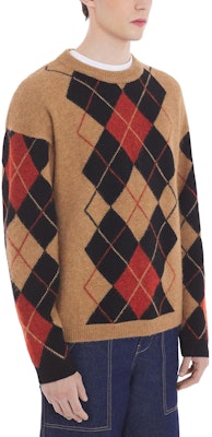 Maison Kitsune 几何图案宽松圆领毛衣 多色 LM00804KT1089-M220 Details for Maison Kitsune 几何图案宽松圆领毛衣 多色 LM00804KT1089-M220