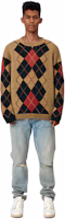Sizing 메종 키츠네 지오메트릭 패턴 크루넥 루즈핏 스웨터 멀티컬러 LM00804KT1089-M220