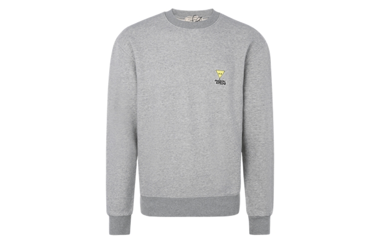Maison Kitsune Half-Zip Pullover Raglan Loose Sweatshirt Grey () QZ3941M022-H150