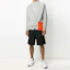 Lookbook Maison Kitsune Grey Fox Head Patch Pullover Crewneck Sweatshirt for Men AM00303KM0001-H150