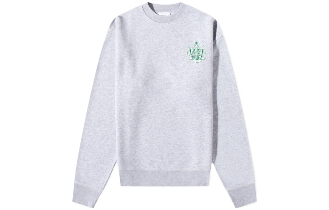 Order Maison Kitsune 灰色徽章設計套頭衫 KM00326KM0027-H120