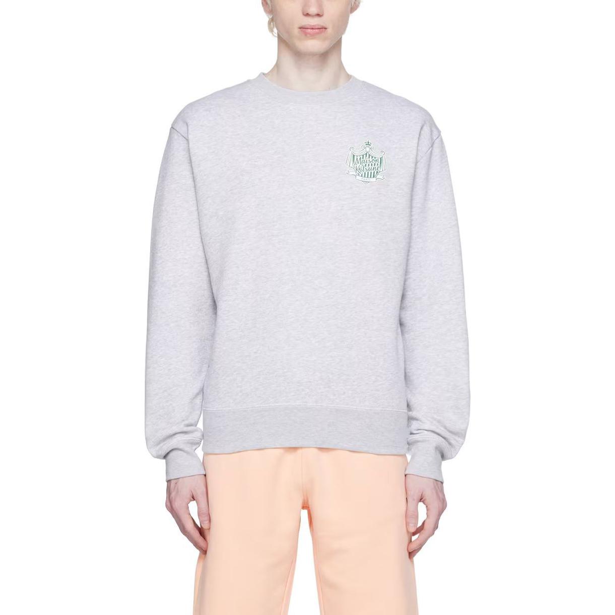 Lookbook Maison Kitsune 灰色徽章設計套頭衫 KM00326KM0027-H120