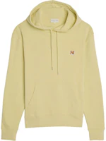 Maison Kitsune Lemon Yellow Fox Logo Oversized Hoodie for Men LM00702KM0001-P712 Maison Kitsune Lemon Yellow Fox Logo Oversized Hoodie for Men LM00702KM0001-P712