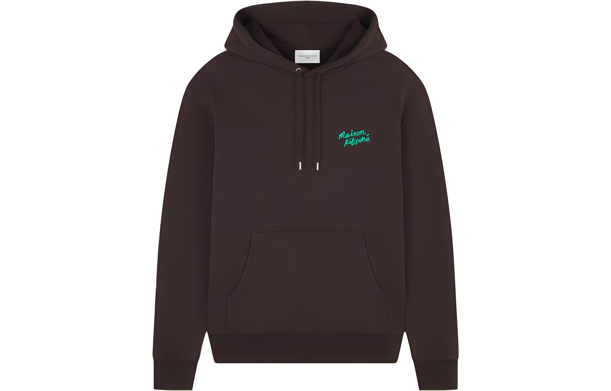 Maison Kitsune Letter Print Crewneck Long Sleeve Sweatshirt Navy Unisex AM00301KM0001NAVY