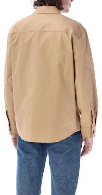 Maison Kitsune Light Brown Button-Up Collar Long Sleeve Jacket KM00407WW0073-P220 Lookbook Maison Kitsune Light Brown Button-Up Collar Long Sleeve Jacket KM00407WW0073-P220