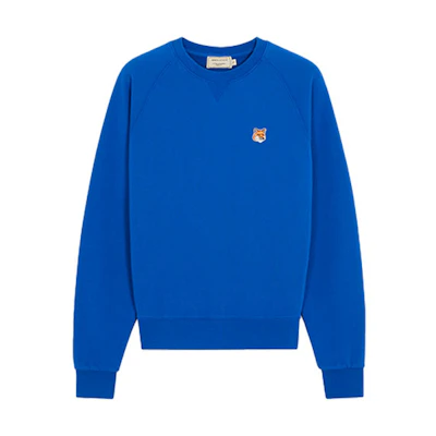 Maison Kitsune Logo Crewneck Sweatshirt Men’s Blue FM00361KM0001-RB