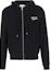 Buy Maison Kitsune Logo Print Drawstring Hooded Zip-Up Jacket Black Men NM00703KM0307-B197