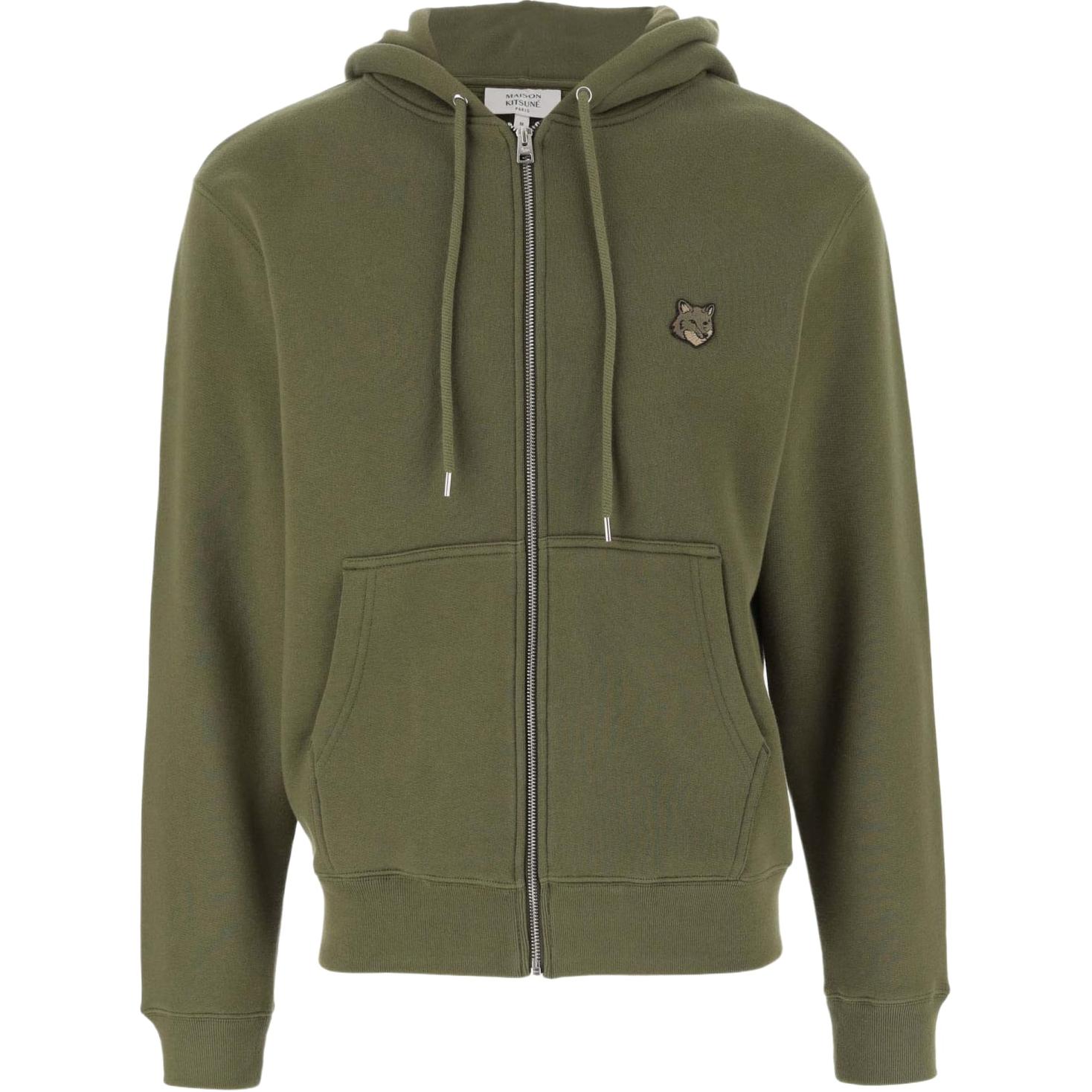 Maison Kitsune Oversized Grey Crewneck Pullover Sweatshirt KM00318KM0025-H120