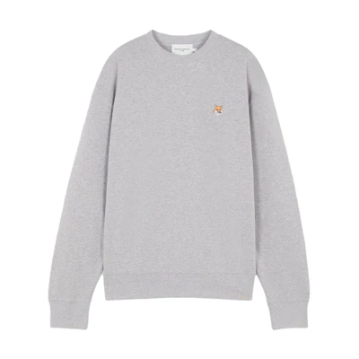 Maison Kitsune Pink Ribbed Crewneck Sweatshirt GM00313KM0001-LP