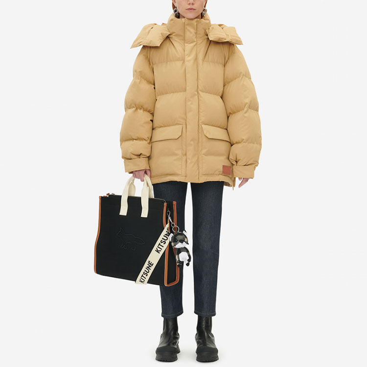 Maison Kitsune Oversized Windproof Hooded Puffer Jacket Unisex JM02208WW0062-P220 圖 3