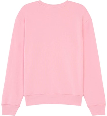 Maison Kitsune Baju Pink Crewneck dengan Logo Huruf untuk Lelaki. KM00329KM0027-P622 Lookbook Maison Kitsune Baju Pink Crewneck dengan Logo Huruf untuk Lelaki. KM00329KM0027-P622