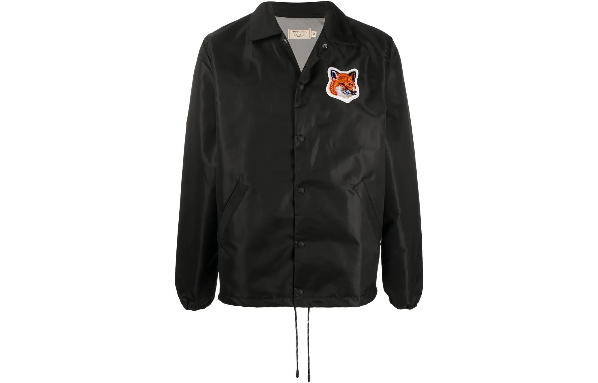 Maison Kitsune Solid Cotton Hoodie Dark Gray FU00378KM0002