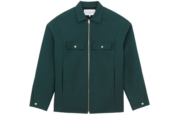 Maison Kitsune Solid Color Zip Sweatshirt Black AM00304KM0001P199