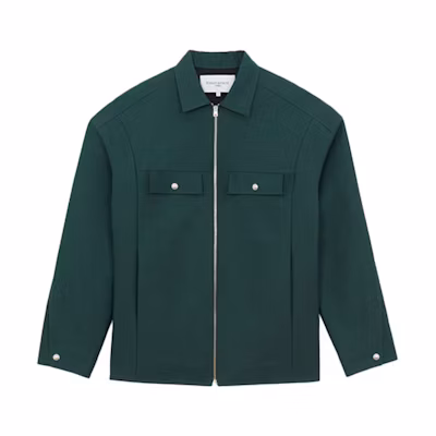 Maison Kitsune Solid Color Zip Sweatshirt Black AM00304KM0001P199