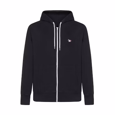 Maison Kitsune Solid Color Zip-Up Hoodie Light Blue MM00714KM0307-P428