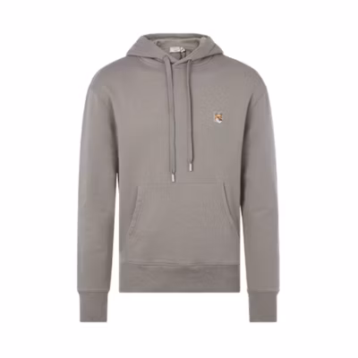 Maison Kitsune Solid Cotton Sweatshirt with Fox Cartoon Design FU00384KM0001