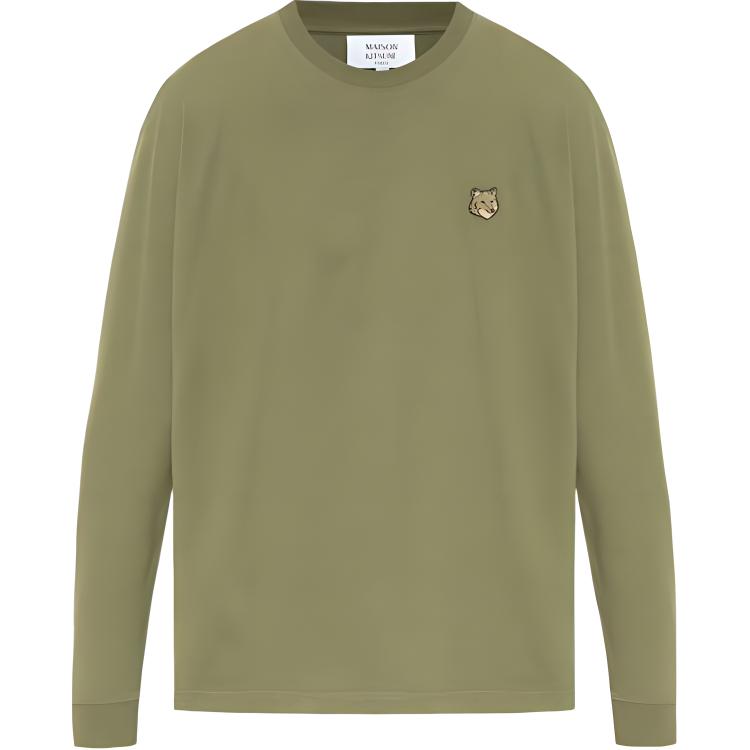 Maison Kitsune Solid Fox Patch Pullover Sweatshirt Men’s Gray MM00303KM0307-H131