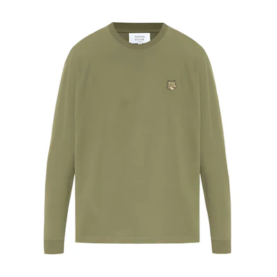Maison Kitsune Solid Fox Patch Pullover Sweatshirt Men’s Gray MM00303KM0307-H131