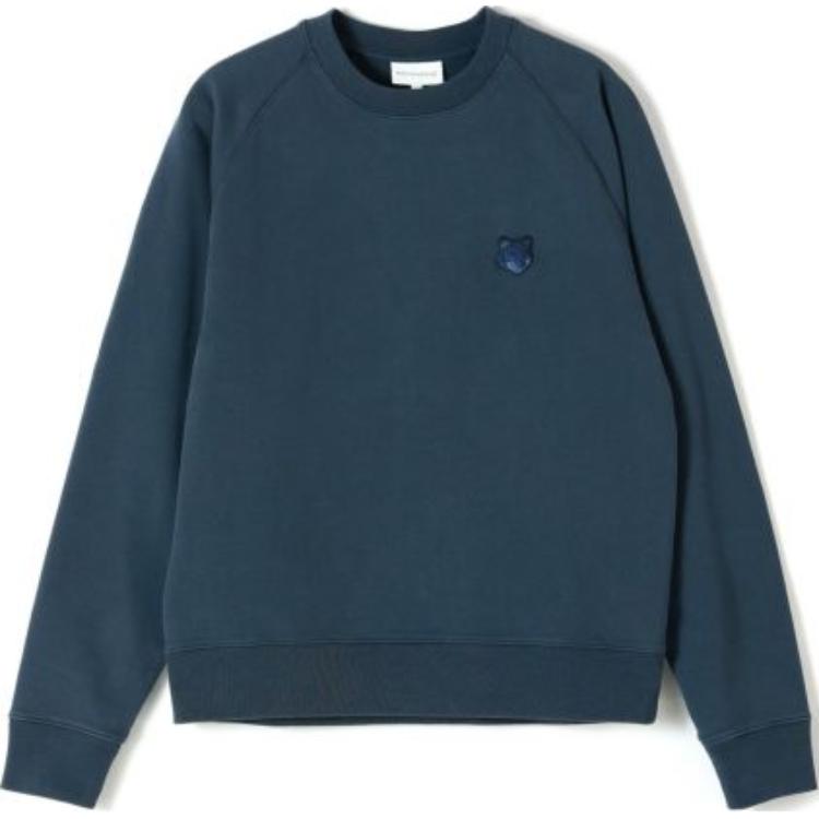 Maison Kitsune Solid Logo Hoodie Beige Long Sleeve Pullover MM00713KM0307-P129