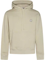 Maison Kitsune Solid Logo Hoodie Beige Long Sleeve Pullover MM00713KM0307-P129 Maison Kitsune Solid Logo Hoodie Beige Long Sleeve Pullover MM00713KM0307-P129
