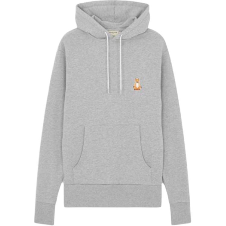 Maison Kitsune Solid Pullover Hoodie Unisex Green JM00303KM0001-P395