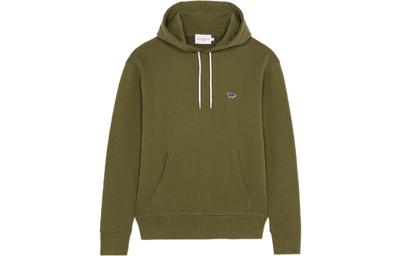 Maison Kitsune Solid Pullover Long Sleeve Sweatshirt Brown () FM00360KM0002DG