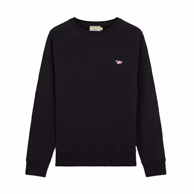 Maison Kitsune SS21 Blue Logo Crewneck Pullover Sweatshirt for Men GM00314KM0001-BD