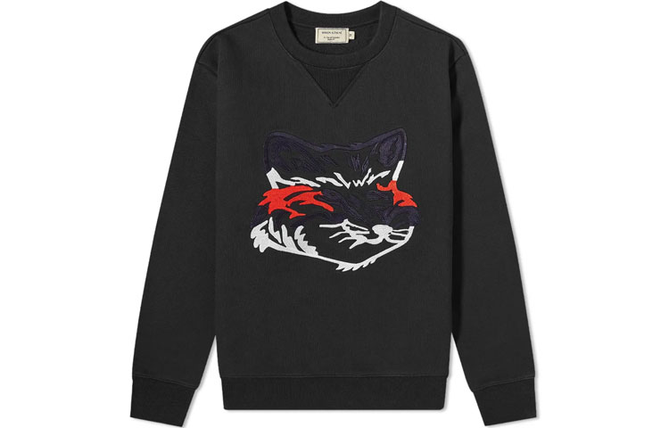 Maison Kitsune SS21 Casual Fit Hoodie Unisex Pullover in Khaki EU00359KM0002-LK