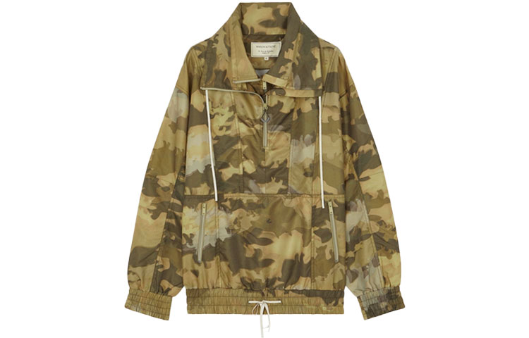 Maison Kitsune SS21 Letter Print Crewneck Sweatshirt Navy Blue GM00511KT1054-NA