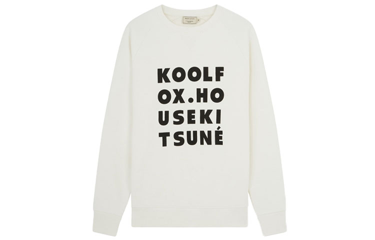 Maison Kitsune SS21 Logo Crewneck Long Sleeve Sweatshirt Blue - FM00322KM0001-NA