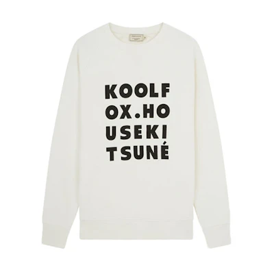 Maison Kitsune SS21 Logo Crewneck Long Sleeve Sweatshirt Blue - FM00322KM0001-NA