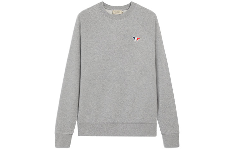 Maison Kitsune SS21 Navy Fox Logo Pullover Fleece Sweatshirt Unisex GU00310KM0019-NA